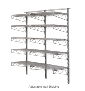 SmartWall adjustable wall shelving