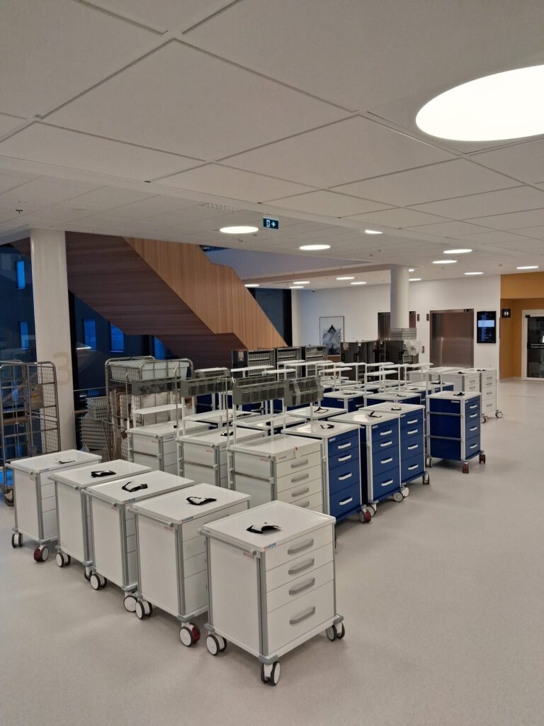 279 hoitotarvikevaunua uuteen Assi-sairaalaan
